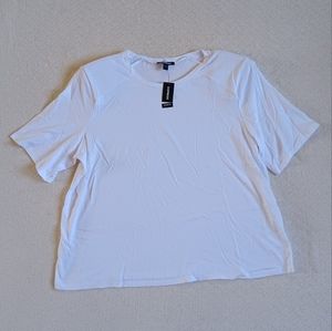 Express ♡ padded shoulder tee shirt